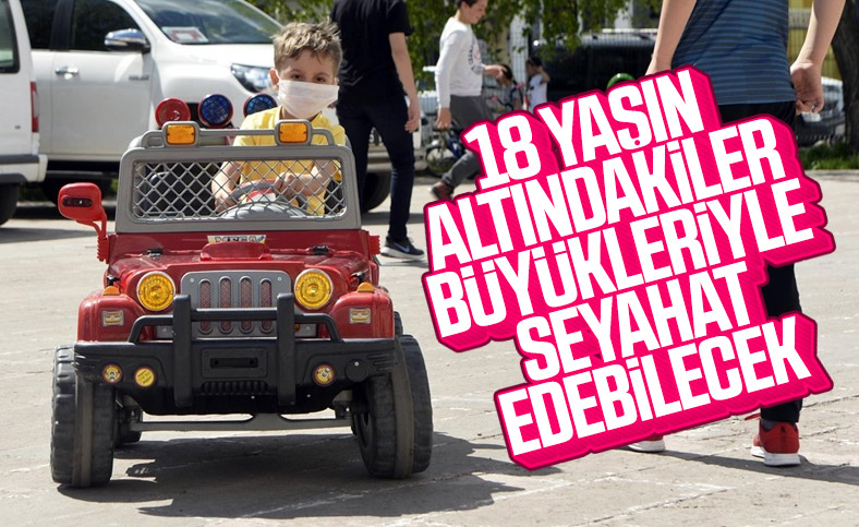 18 yaş altı çocuklar ve gençler, büyükleriyle gezebilecek