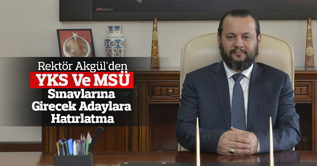 YKS Ve MSÜ Sınavlarına Girecek Adaylar Dikkat!