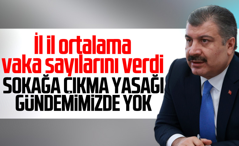 Bakan Koca: Sokağa çıkma yasağı yok