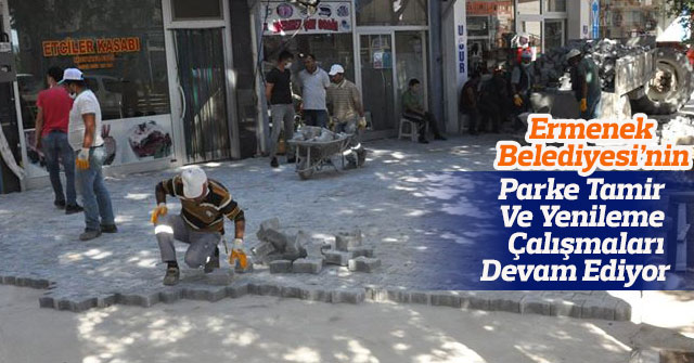 Parke Tamir Ve Yenileme Çalışmaları Devam Ediyor