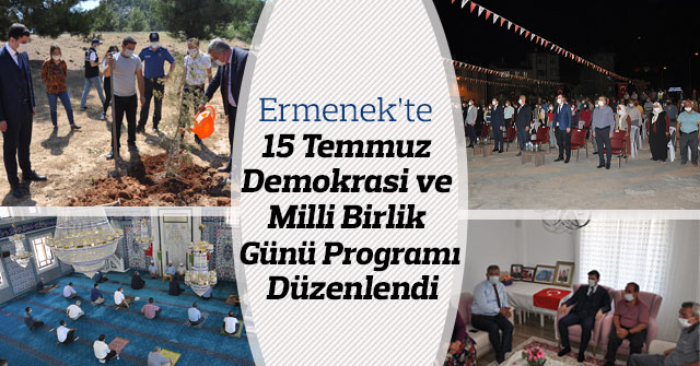 Ermenek’te 15 Temmuz Demokrasi Günü Programı Düzenlendi