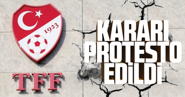 TFF nin Kararı protesto edildi.