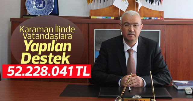 Vatandaşlara Yapılan Destek  52.228.041 TL Ye Ulaştı.