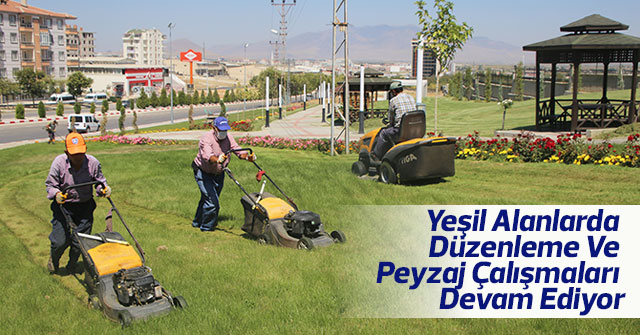 Yeşil Alanlarda Düzenleme Ve Peyzaj Çalışmaları Devam Ediyor