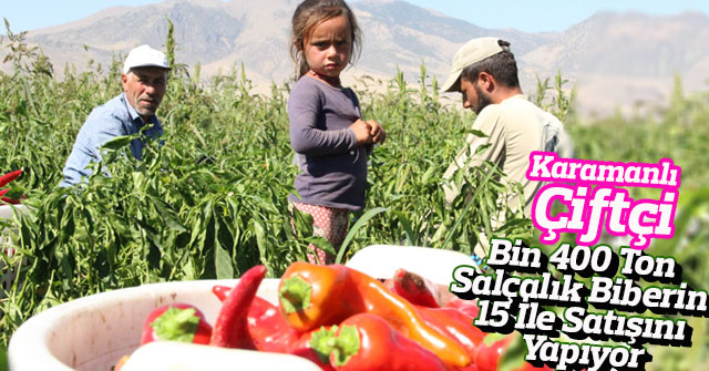 Karaman'dan 15 ile salçalık biber satışı
