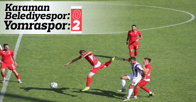 Karaman Belediyespor: 0 - Yomraspor: 2