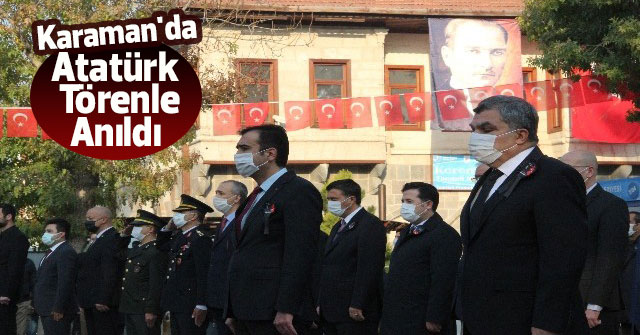 Karaman'da 10 Kasım törenleri