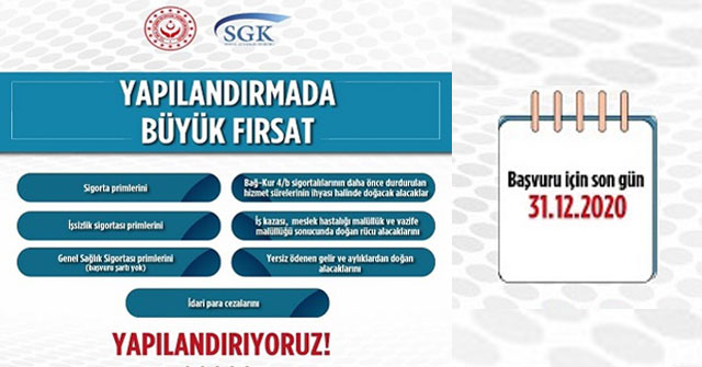 Yapılandırmada büyük fırsat