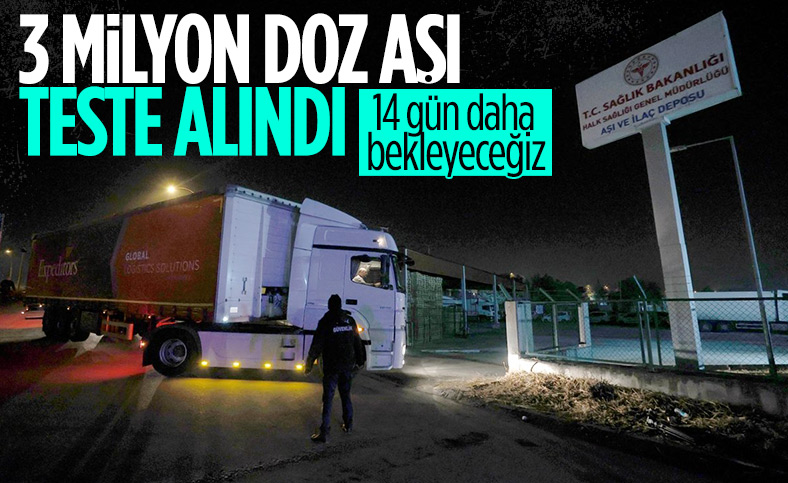 Çin'den getirilen aşılar depolara taşındı