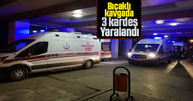 Karaman'da çıkan kavgada 3 kardeş bıçaklanarak yaralandı