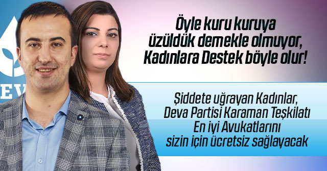 Deva Partisinden Güne damga vuran açıklama