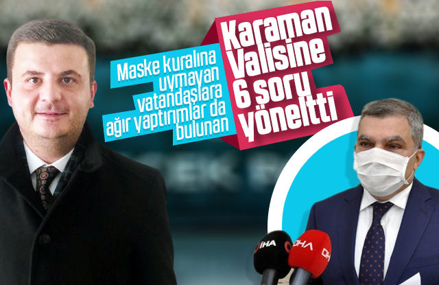 Gelecek Partisi Karaman Valisine 6 soru yöneltti