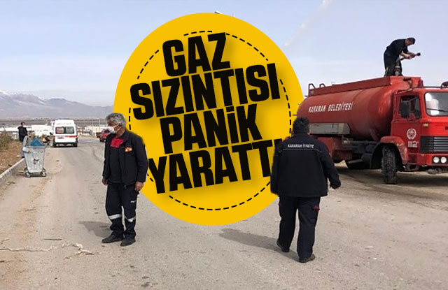 Depoda yaşanan amonyak gazı sızıntısı paniğe yol açtı