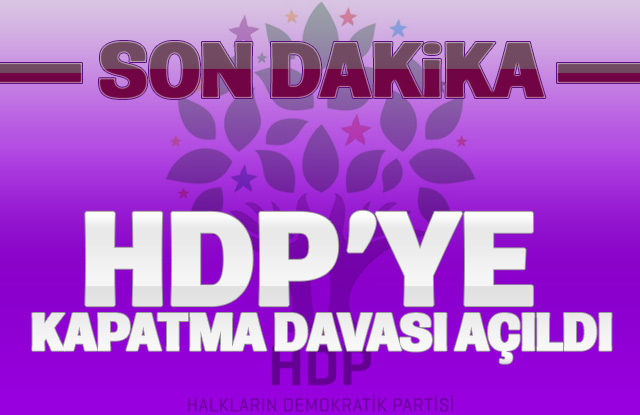 HDP'ye kapatma davası açıldı