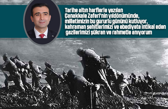 Başkan Kalaycı’nın 18 Mart Çanakkale Zaferi Anma Mesajı