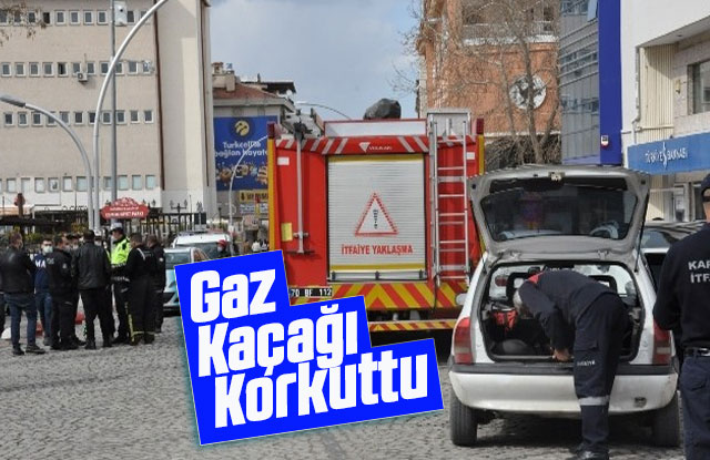 LPG'li otomobilde yaşanan gaz kaçağı korkuttu