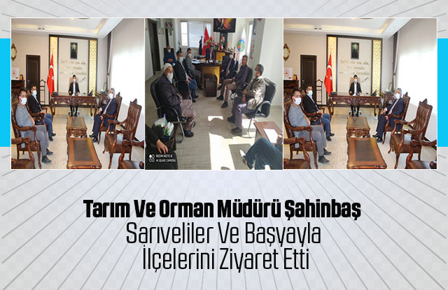 İl Müdürü Şahinbaş Sarıveliler Ve Başyayla İlçelerini Ziyaret Etti