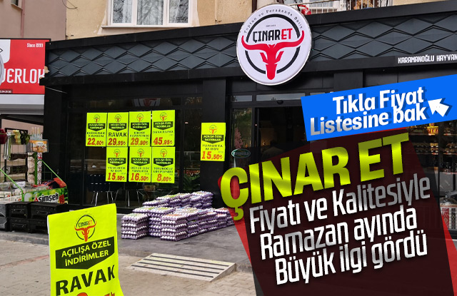 Çınar et kısa sürede büyük ilgi topladı