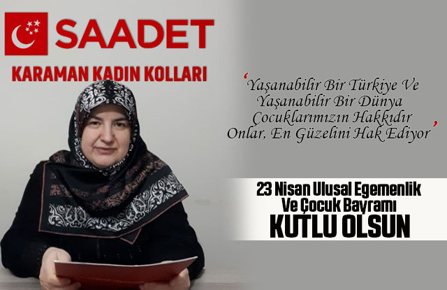 Başkan Havva Şahin'nin 23 Nisan Kutlama Mesajı