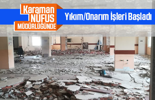 Nüfus Müdürlüğünde Yenileme İşleri Başladı