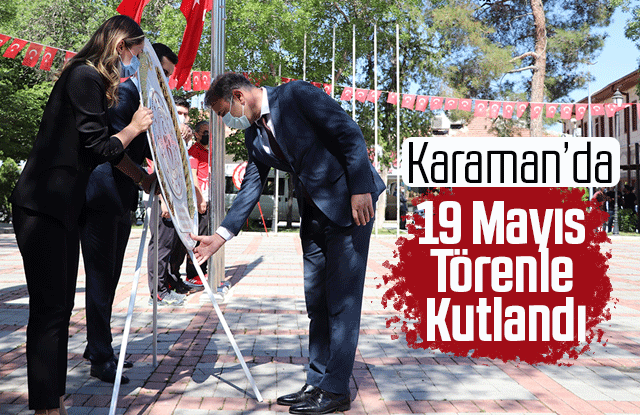 Karaman’da 19 Mayıs Çelenk Sunma Töreniyle Kutlandı