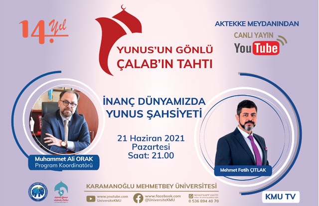 Postnişin M. Fatih Çıtlak, KMÜ Canlı Yayınının Konuğu Olacak