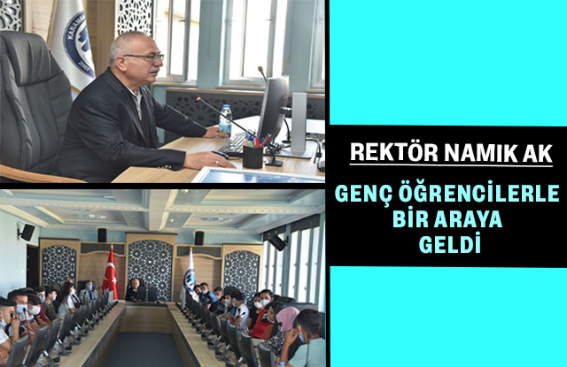 Rektör  Namık  Ak Genç  Öğrencilerle  Bir Araya Geldi