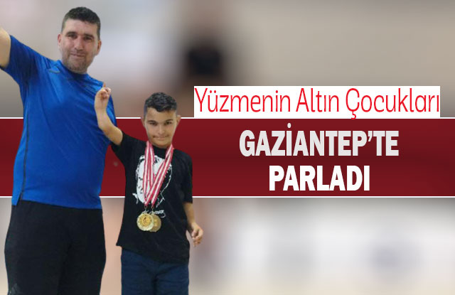 Yüzmenin Altın Çocukları Gaziantep’te Parladı