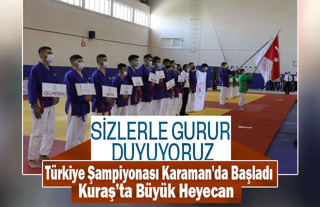 Kuraş Türkiye ŞampiyonasıI Karaman'da Başladı