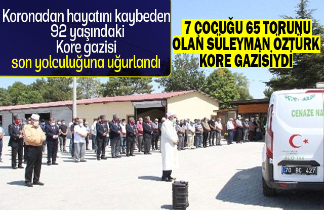 Koronadan Hayatını Kaybeden 92 Yaşındaki Kore Gazisi Son Yolculuğuna Uğurlandı