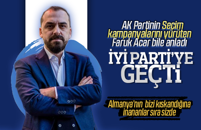 Faruk Acar AK Partiden ayrılıp İYİ Partiye geçti.