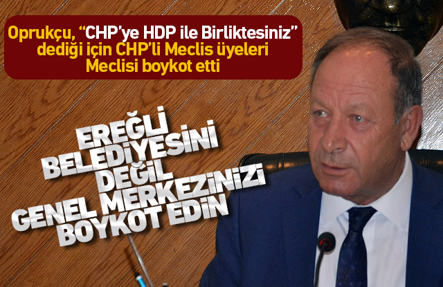 CHP'lilerden Ereğli Belediyesine boykot