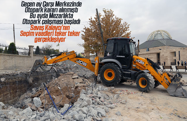 Mezarlığa Otopark yapılıyor