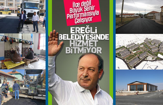 Ereğli Belediyesi’nde hizmet bitmiyor