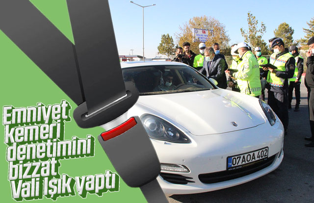 Karaman’da emniyet kemeri denetimi