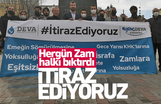 Deva Partisi İtiraz ediyoruz dedi