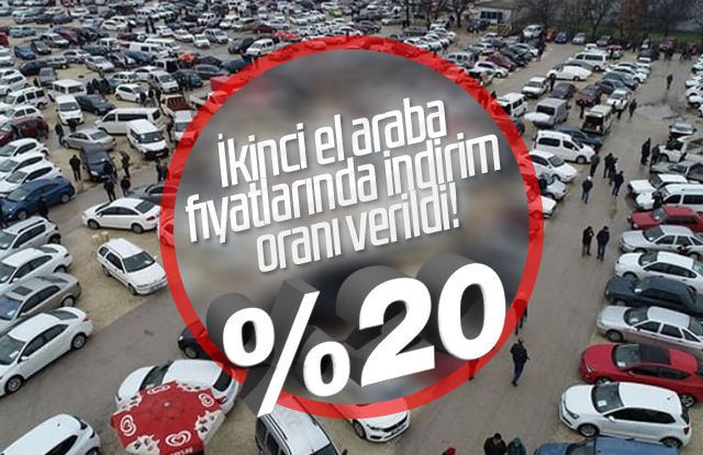 İkinci el araba fiyatlarında indirim oranı verildi!