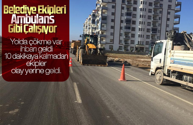 Belediye Ekipleri ambulans gibi çalışıyor.