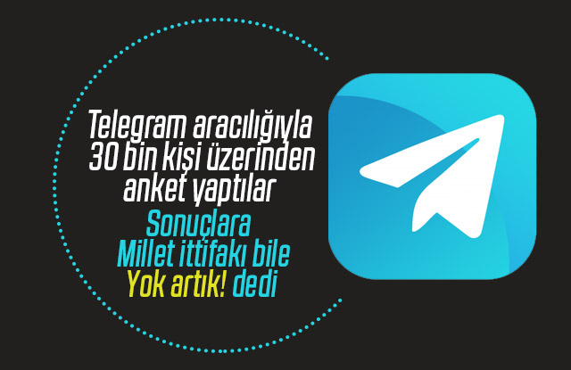 Telegram anketi herkesi şok etti