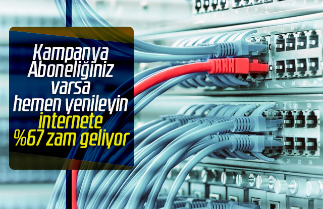 İnternet tarifelerine büyük zam