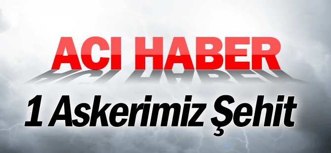 Hakkari'de Çatışma: 1 Asker Şehit Oldu