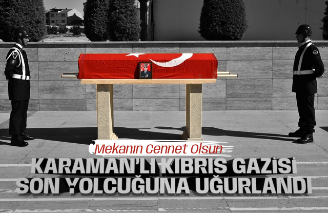 Kıbrıs Gazisi törenle son yolculuğuna uğurlandı