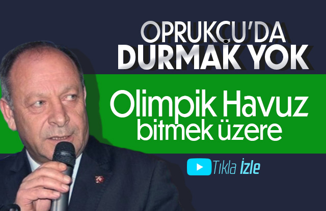 Olimpik Yüzme havuzunda çalışmalar devam ediyor.