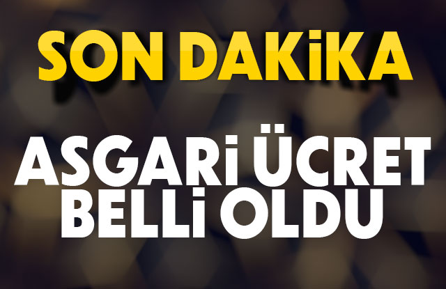 Asgari Ücret Belli oldu