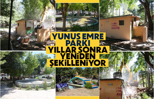 Yıllar Sonra Yunus Emre Parkı Yeniden Şekilleniyor