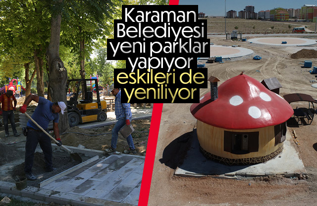 Belediye yeni parklar yapıp eskileri de yeniliyor