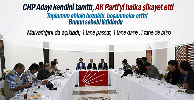 CHP Karaman adayı basınla bir araya geldi.