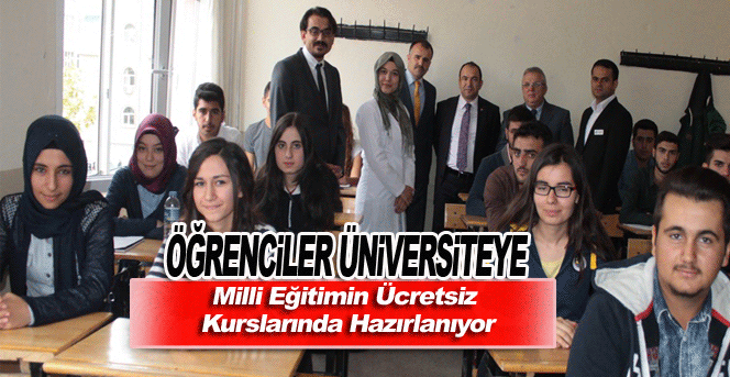 Öğrenciler Üniversiteye Milli Eğitim Kurslarında Hazırlanıyor