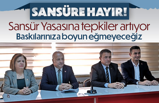 Sansür Yasasına CHP Karaman teşkilatından tepki