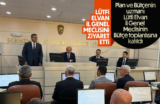 Lütfi Elvan İl Genel Meclisinin toplantısına katıldı